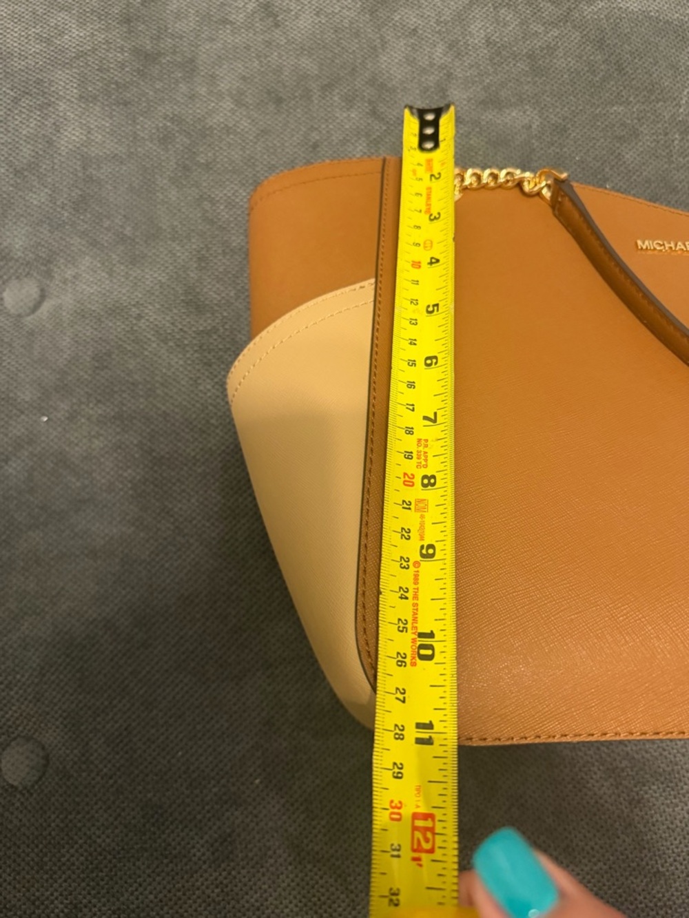 Michael Kors Brown & Cream Chain-Handle Tote - Picture 6 of 6